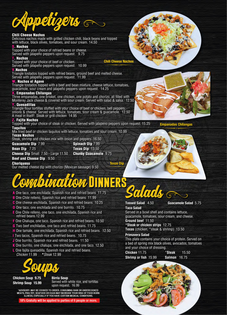 Menu Page 2